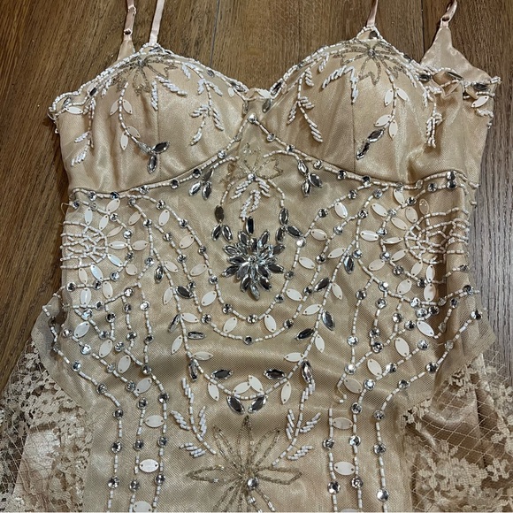 Vintage Y2K Beaded Dress Vintage Sue Wong Dress Vintage Lace Fairy Prom Wedding - Picture 15 of 17